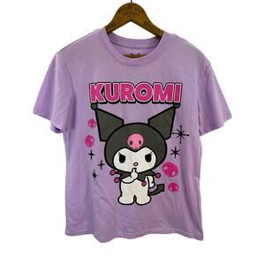 Kuromi Sanrio Kids T-Shirt Size S (3–5) Lavender Graphic Tee Mischief’s